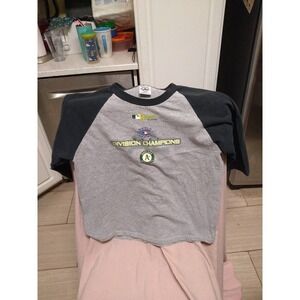 2006 World Series West Division Champions Oakland Athletics T-Shirt Size Kids XL